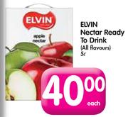 Elvin Nectar Ready To Drink(All Flavours)-5Ltr
