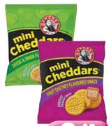Bakers Mini Cheddars(All Flavours)-33gm Each