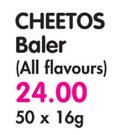 Cheetos Baler(All Flavours)-50 x 16gm