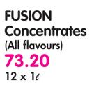 Fusion Concentrates(All Flavours)-12 x 1Ltr