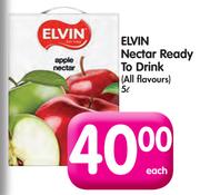 Elvin Nectar Ready To Drink(All Flavours)-5Ltr