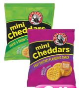 Bakers Mini Cheddars(All Flavours)-6 x 33gm