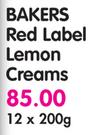Bakers Red Label Lemon Creams-12 x 200gm