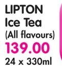 Lipton Ice Tea (All Flavours)-24 x 330ml