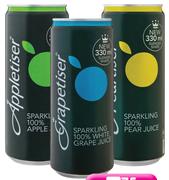 Appletiser/Grapetiser/Peartiser Cans-24 x 330ml