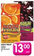 Liqui Fruit Juice (All Flavours)-1Ltr Each