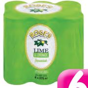 Roses Carbonated Soft Drink (All Flavours)-275ml Each