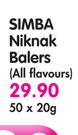 Simba Niknak Balers(All Flavours)-50x20g
