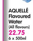 Aquelle Flavoured Water(All Flavours)-6x500ml