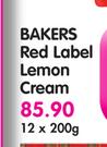 Bakers Red Label Lemon Cream-12x200g