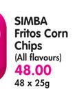 Simba Fritos Corn Chips(All Flavours)-48x25g