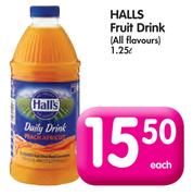 Halls Fruit Drink-1.25Ltr