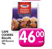 Cape Cookies Biscuits(All Flavours)-1Kg Each