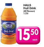 Halls Fruit Drink(All Flavours)-1.25Ltr Each