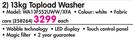 Samsung 13kg Topload Washer WA13F5S2UWW/XFA
