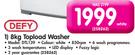 Defy 8kg Topload Washer DTL139