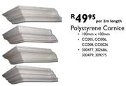 Polystyrene Cornice Per 2m Length-100mm x 100mm