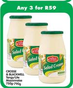 Crosse & Blackwell Tangy/Lite Mayonnaise-750g/790g 