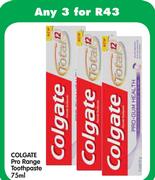 Colgate Pro Range Toothpaste-3X75ml