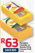 Parmalat Cheddar Or Gouda Vacuum Pack-850g Each