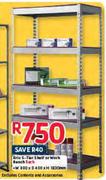 Brio 5-Tier Shelf Or Work Bench-800x400x1830Mm Each