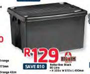 Bigjim Roller Box Black-80Ltr, 350x610x490Mm
