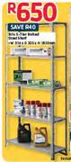 Brio 5-Tier Bolted Steelshelf-914x305x1830Mm