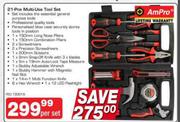 Ampro 21-Pce Multi Use Tool Set-Per Set