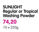 Sunlight Regular Or Tropical washing Powder-10x250g