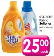 Sta-Soft Fabric Softener(All variants)-2L