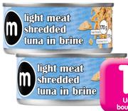 M Shredded Tuna In Brine-170g