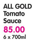All Gold Tomato Sauce-6x700ml
