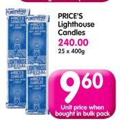 Price's Lighthouse Candles-400g Each