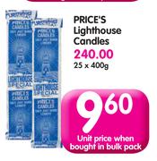 Price's Lighthouse Candles-25 x 400g