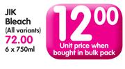 JIK Bleach-750ml Each
