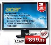 Acer LED Monitor-20" (Y203HLAO)
