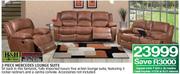 H&H Collection 3 Piece Mercedes Lounge Suite