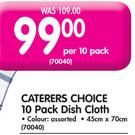 Caterers Choice Dish Cloth-Per 10 Pack-