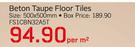 Beton Taupe Floor Tiles FS1CBN32A5T-500x500mm-Per Square Metre