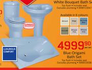 Blue Origani Bath Set XXBB10038-Per Set