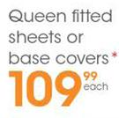 Queen Fitted Sheets Or Base Covers-Each