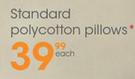 Standard Polycotton Pillows-Each