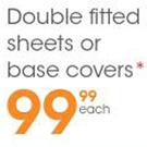 Double Fitted Sheets Or Base Covers-Each