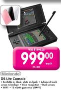 Nintendo DS Lite Console