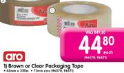 Aro  Brown Or Clear Packaging Tape Each
