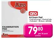 Aro A4 Exam Pad Per 10 Pack