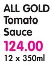 All Gold Tomato Sauce-12 x 350ml