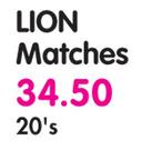 Lion Matches-20's