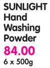 Sunlight Hand Washing Powder-6 x 500gm