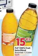 PnP 100% Fruit Juice Blend Assorted-1.5L Each